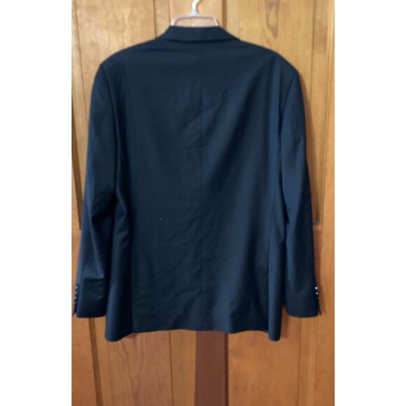 J. Crew Men’s Thompson Suit Jacket 40R Wool Black Blazer Formal Wedding Prom - Picture 4 of 8